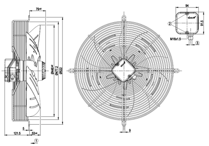 Imagem de Motor Axial 450mm  3F S4D450-AP01-06 Ebmpapst