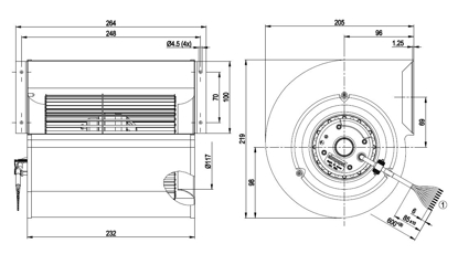 Imagem de Motor Centrífugo 146mm 1F D4E146-AA59-50 Ebmpapst