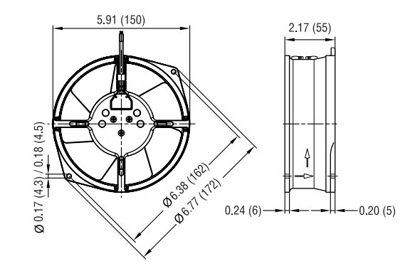 Imagem de Motor Axial 130mm 115v 1F  W2S130-AA25-01 Ebmpapst