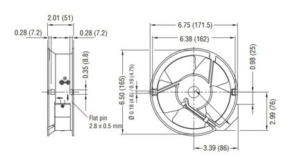 Imagem de Motor Axial 143mm 115v 1F  W2E143-AB15-01 Ebmpapst