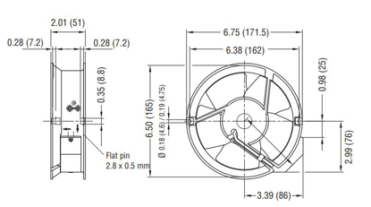 Imagem de Motor Axial 143mm 115v 1F W2E143-AA15-01 Ebmpapst