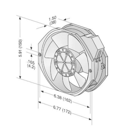 Imagem de Motor Axial 142mm  230v 1F W2E142-BB01-87 Ebmpapst