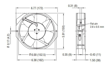 Imagem de Motor Axial 142mm  230v 1F W2E142-BB01-01 Ebmpapst