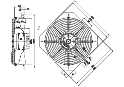 Imagem de Motor Axial 250mm  400v 3F W2D250-GA04-09 Ebmpapst