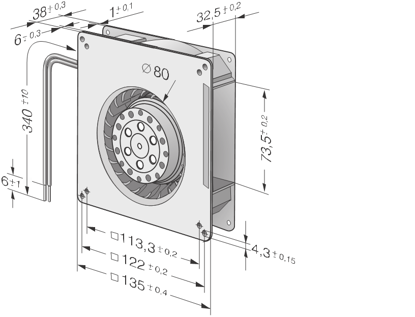 Imagem de Motor Centrífugo Compacto 230v RG 90-18/56 Ebmpapst