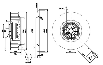 Imagem de Motor Radial 220mm Monofásico R2E220-AA44-05 Ebmpapst