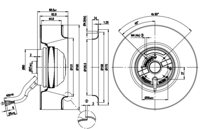 Imagem de Motor Radial 190mm 400v R2E190-AO84-22 Ebmpapst