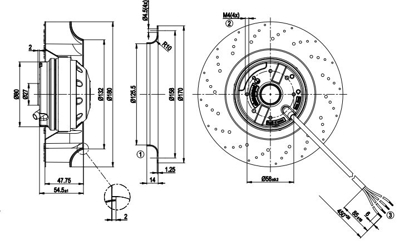 Imagem de Motor Radial 180mm Monofásico R2E180-CB28-17 Ebmpapst