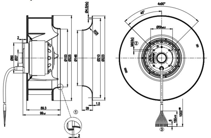 Imagem de MOTOR RADIAL 133 MM 1F R2E133-BH66-05 EBM-PAPST