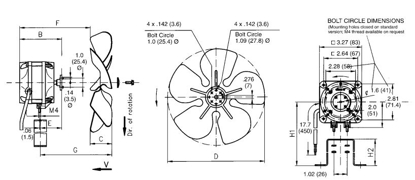 Imagem de Micromotor 1F 220V M4Q045-EF01-01 Ebmpapst