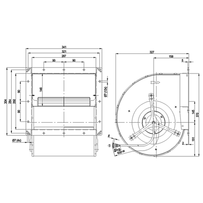 Imagem de Motor Centrífugo 225mm  3F D4D225-CC01-02 Ebmpapst