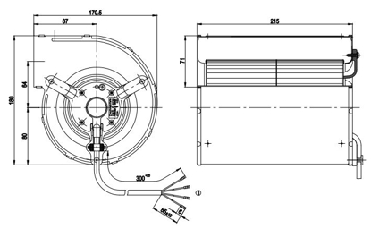 Imagem de MOTOR CENTRIFUGO 133 MM  1F D2E133-AM47-01 EBM-PAPST