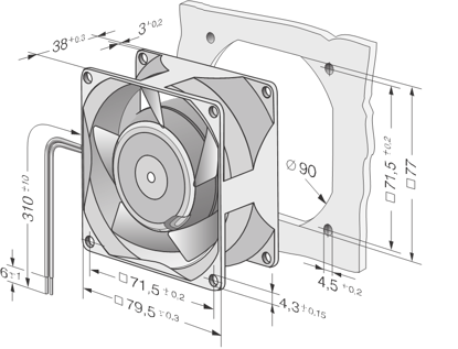 Imagem de Micro Ventilador Compacto 8550 N Ebmpapst