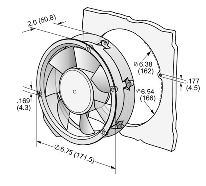 Imagem de Micro Ventilador Compacto 6224 N Ebmpapst