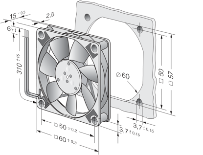 Imagem de Micro Ventilador Compacto 614 F Ebmpapst