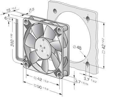 Imagem de Micro Ventilador Compacto 514 F 24V Ebmpapst