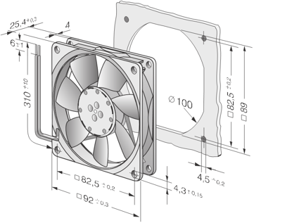 Imagem de Micro Ventilador Compacto  3412NHH Ebmpapst