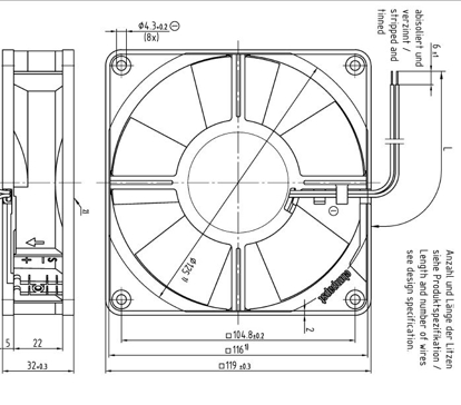 Imagem de Micro Ventilador Compacto 4314 HR Ebmpapst